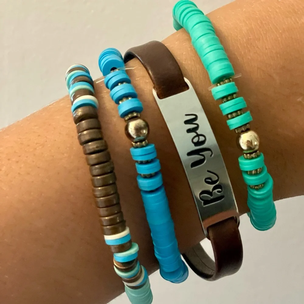 Handmade Be You Multicolor Bracelet Set - Picture 3 of 3